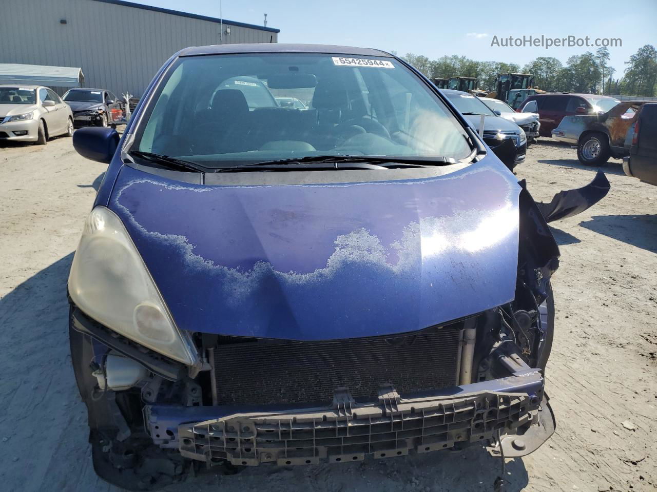 2009 Honda Fit Sport Blue vin: JHMGE88439S053863