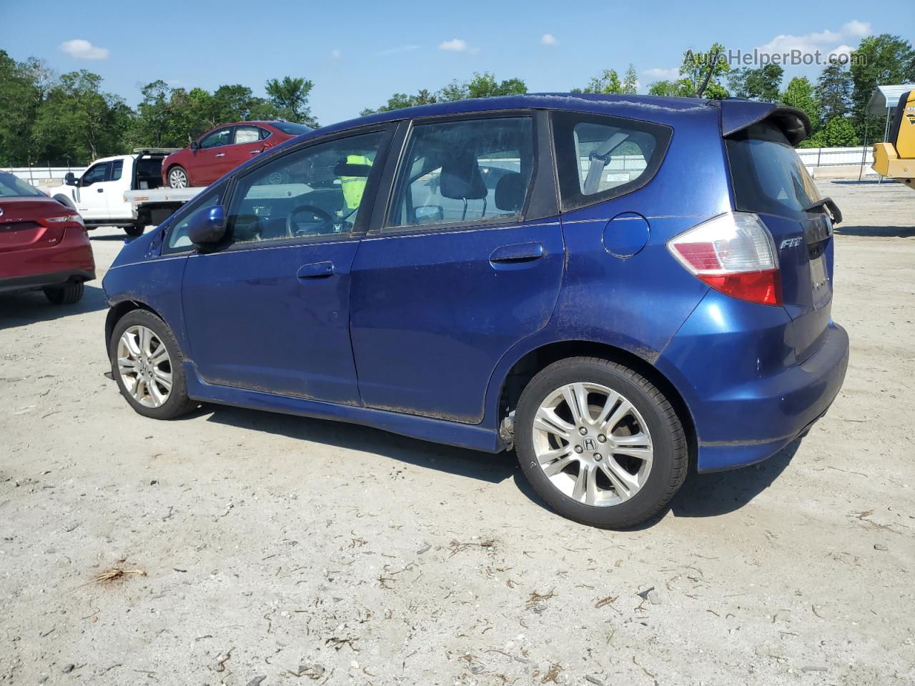 2009 Honda Fit Sport Blue vin: JHMGE88439S053863