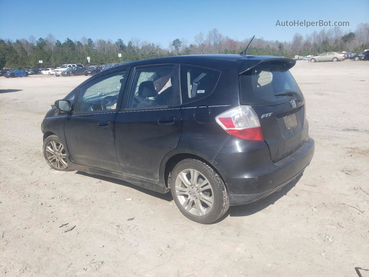 2009 Honda Fit Sport Черный vin: JHMGE88449S003697