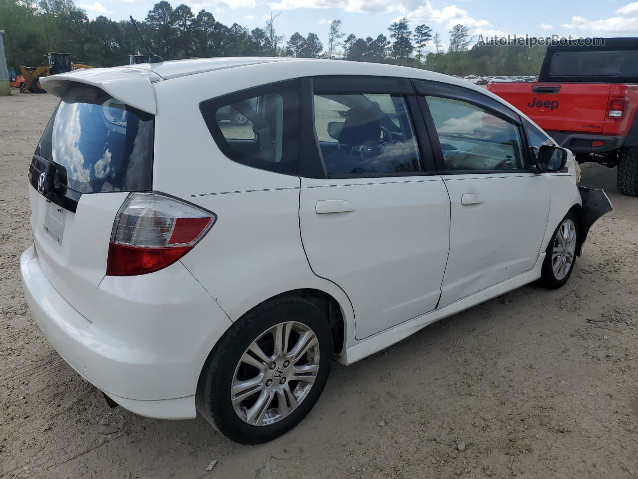 2009 Honda Fit Sport Белый vin: JHMGE88449S018135