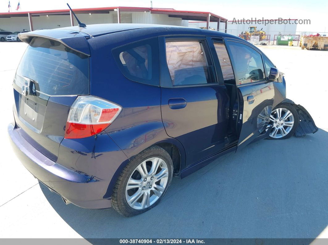 2009 Honda Fit Sport Blue vin: JHMGE88449S019172