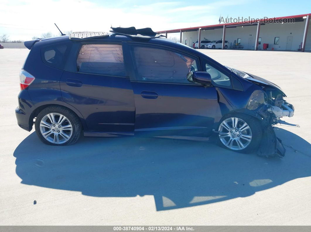 2009 Honda Fit Sport Blue vin: JHMGE88449S019172