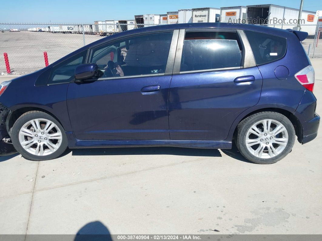 2009 Honda Fit Sport Blue vin: JHMGE88449S019172