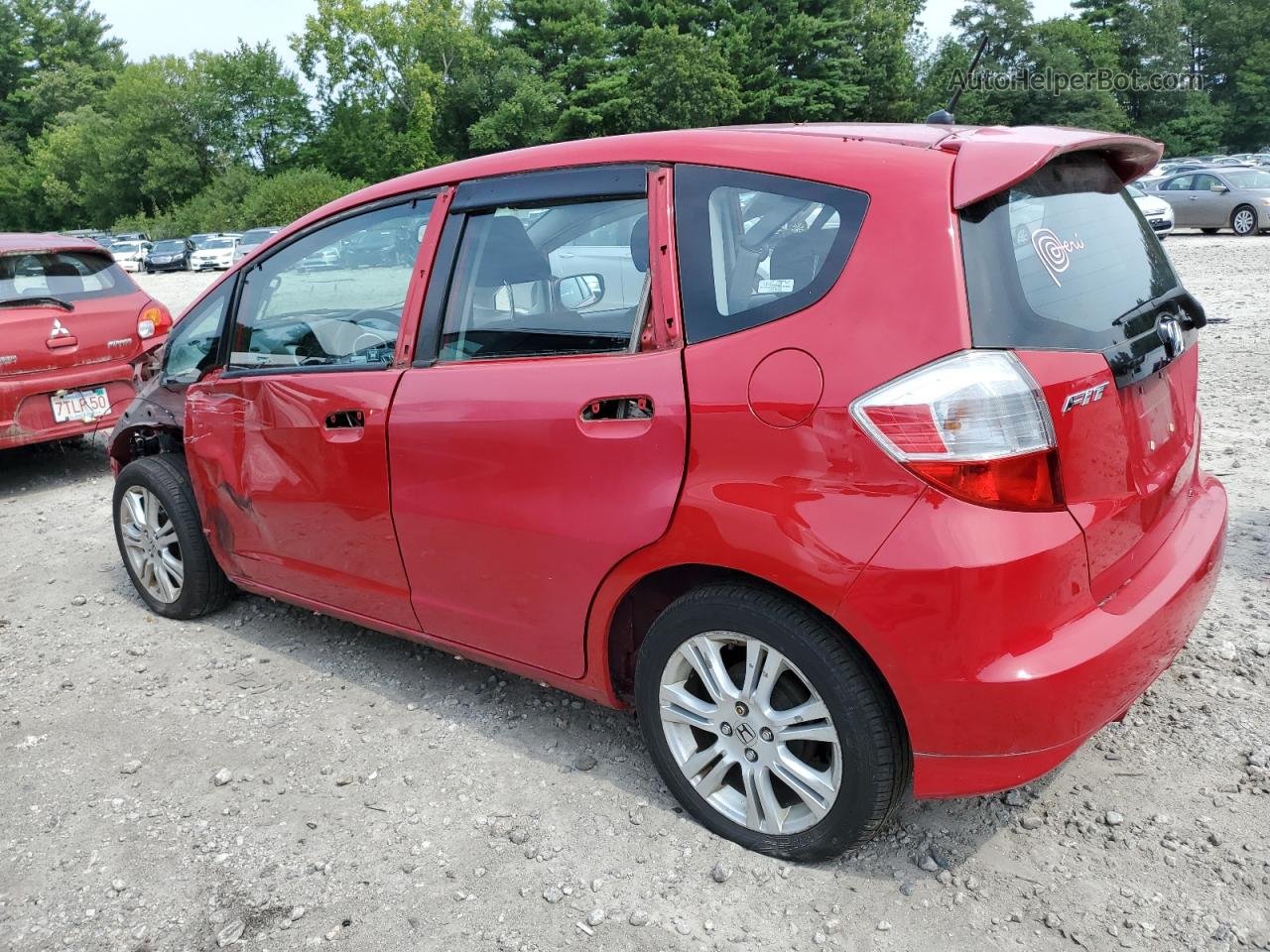 2009 Honda Fit Sport Красный vin: JHMGE88449S028647