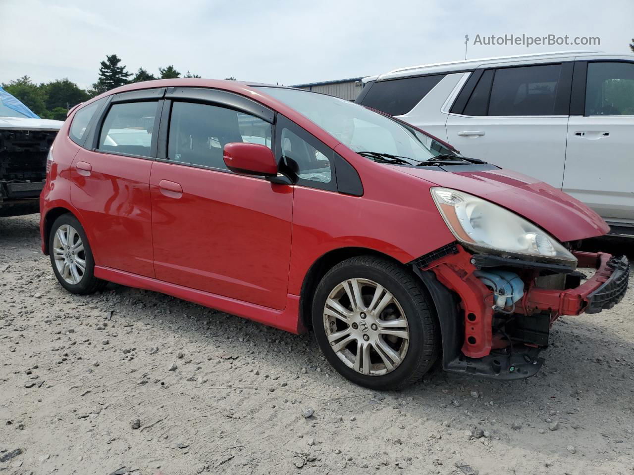 2009 Honda Fit Sport Red vin: JHMGE88449S028647