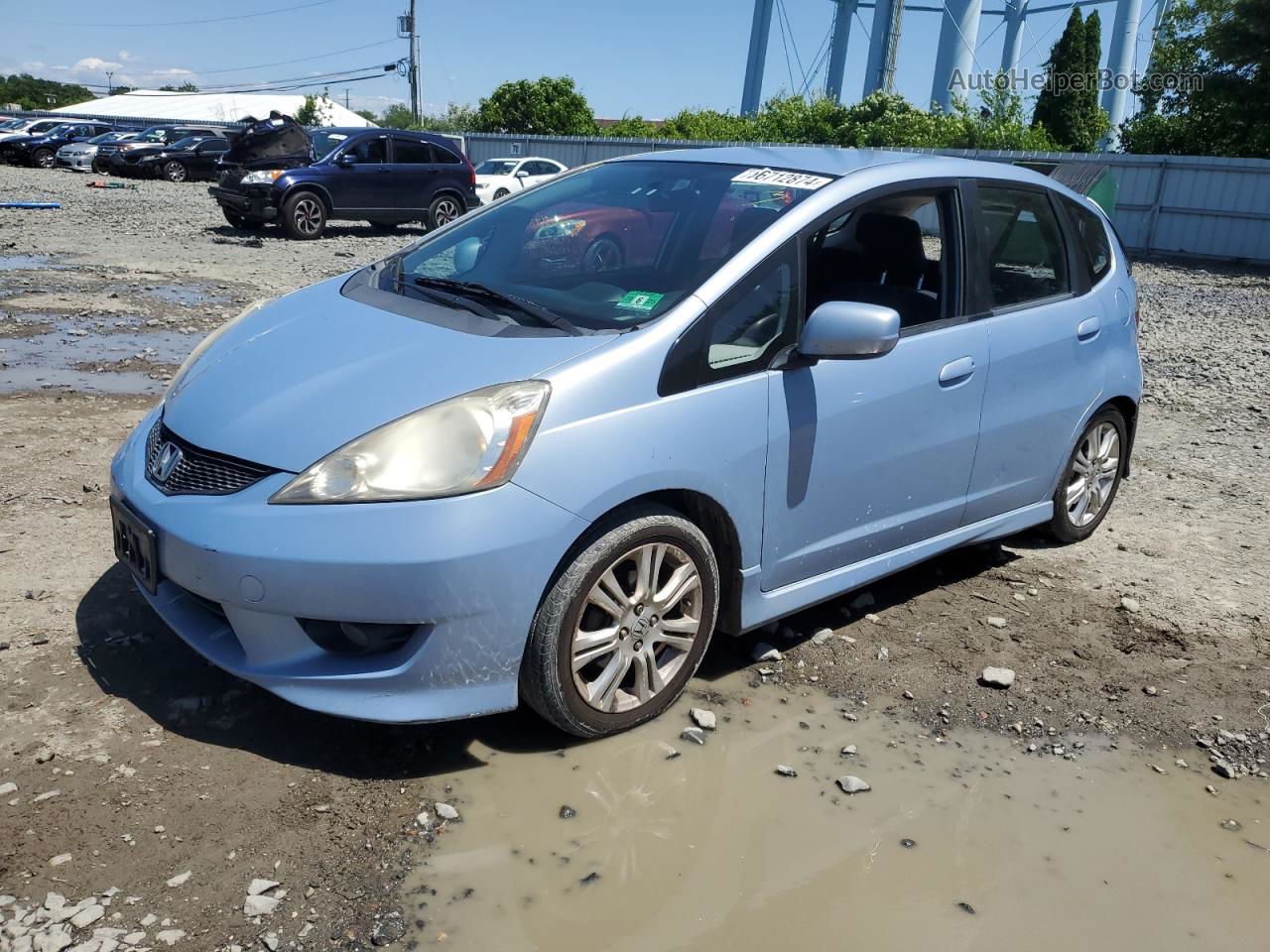 2009 Honda Fit Sport Blue vin: JHMGE88449S034321