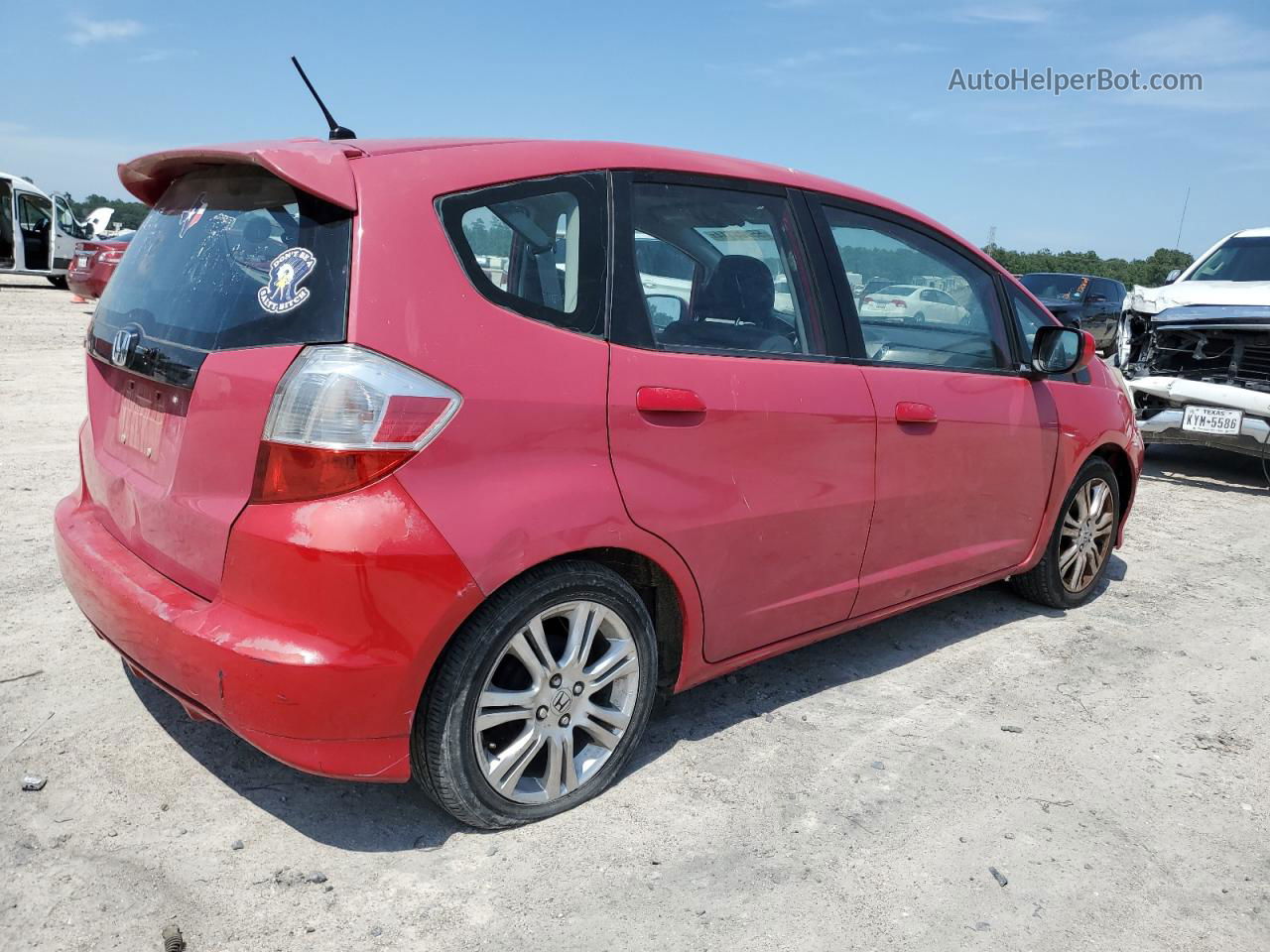 2009 Honda Fit Sport Red vin: JHMGE88449S036439