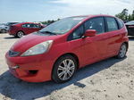 2009 Honda Fit Sport Красный vin: JHMGE88449S036439