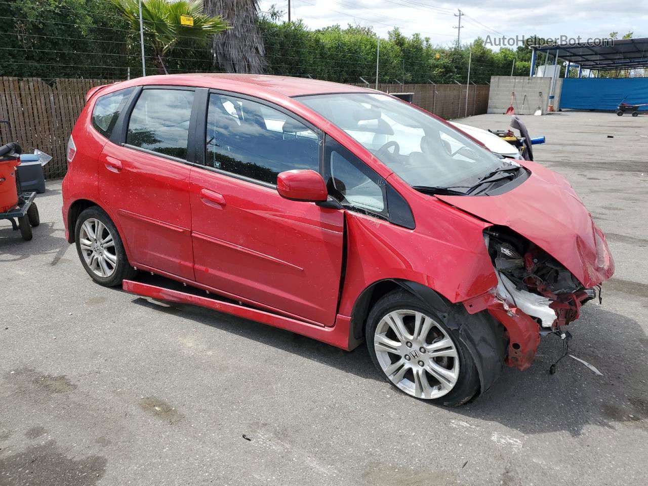 2009 Honda Fit Sport Red vin: JHMGE88449S039325