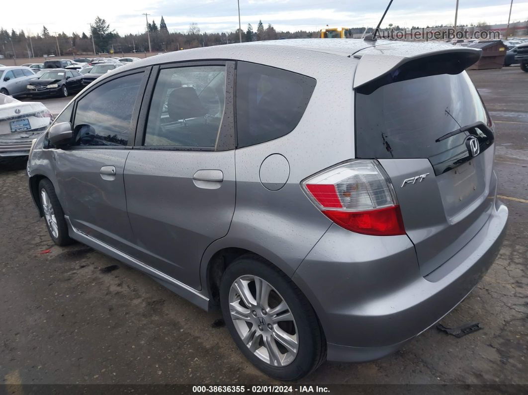 2009 Honda Fit Sport Gray vin: JHMGE88449S064399