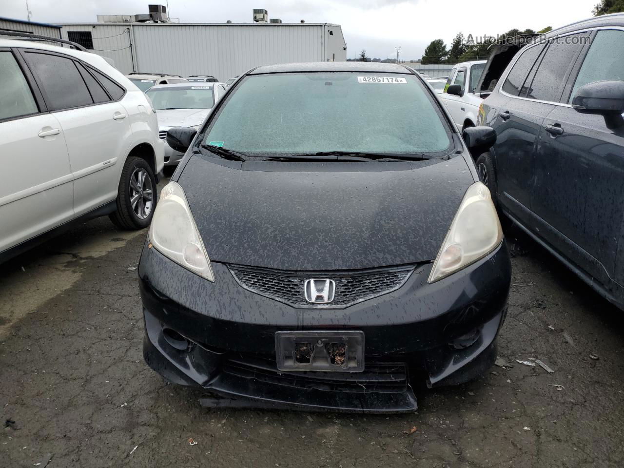 2009 Honda Fit Sport Black vin: JHMGE88449S068758