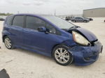 2009 Honda Fit Sport Blue vin: JHMGE88459S011775