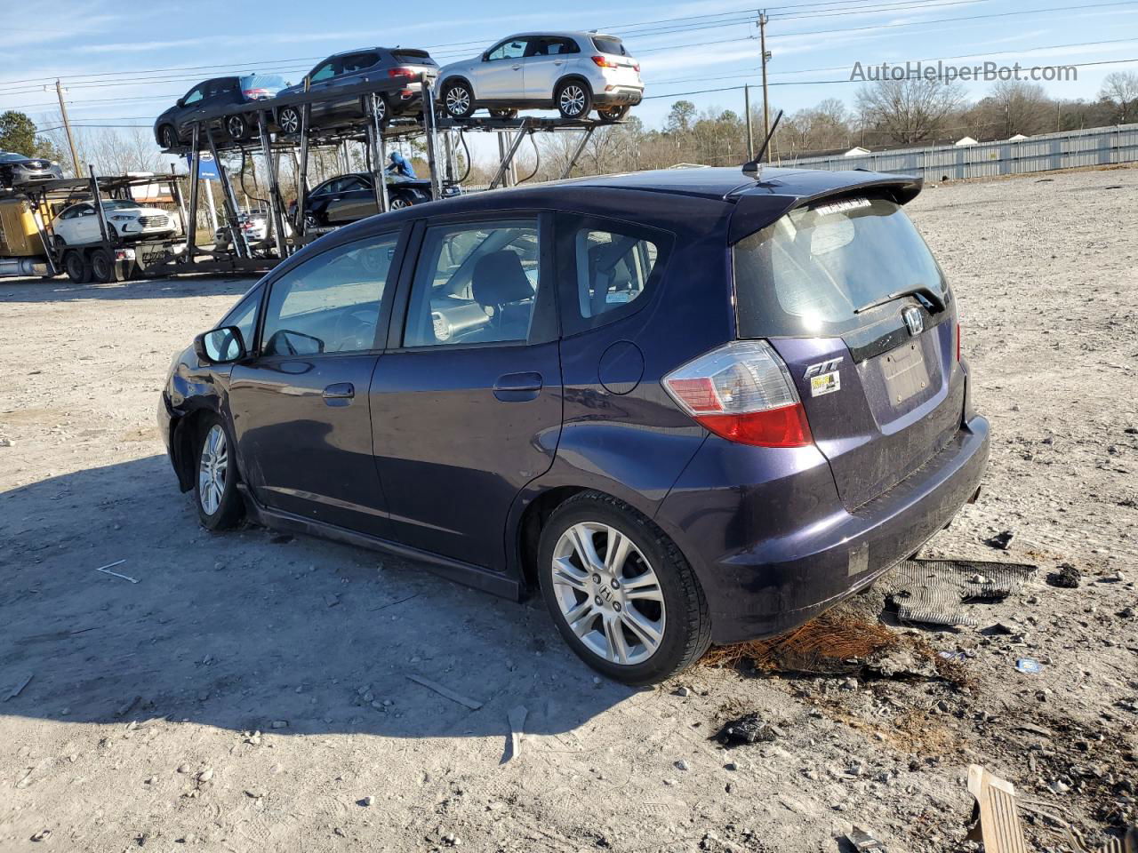 2009 Honda Fit Sport Черный vin: JHMGE88459S035803