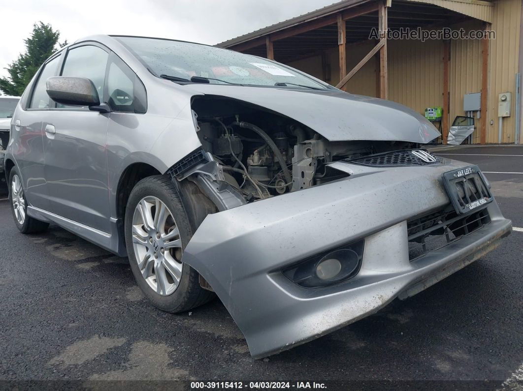 2009 Honda Fit Sport Silver vin: JHMGE88459S040211