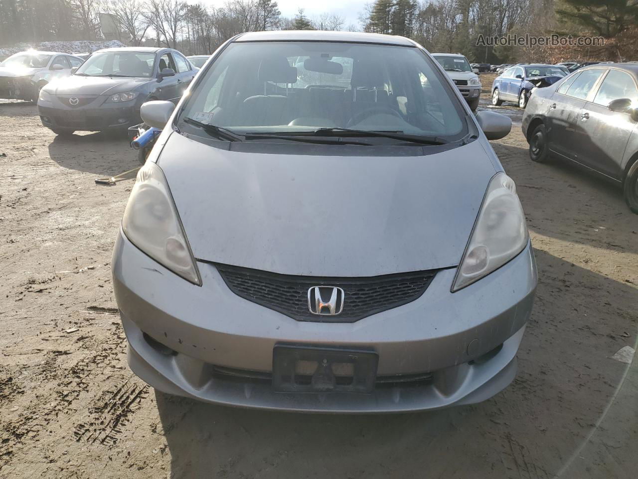 2009 Honda Fit Sport Silver vin: JHMGE88459S054965