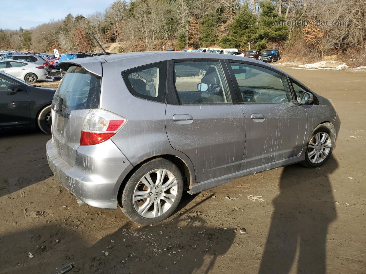 2009 Honda Fit Sport Silver vin: JHMGE88459S054965