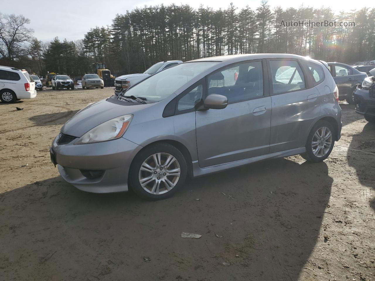 2009 Honda Fit Sport Silver vin: JHMGE88459S054965