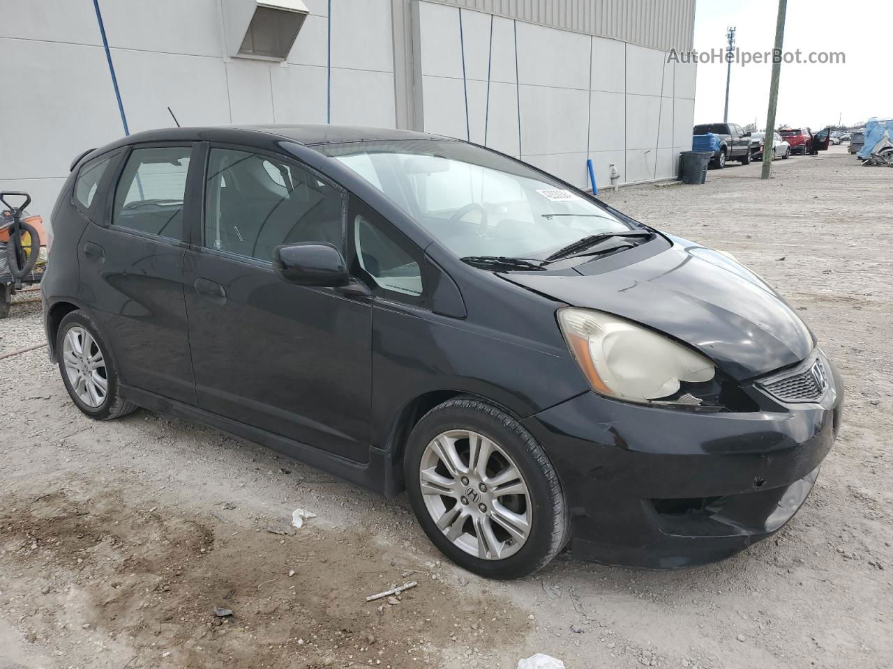 2009 Honda Fit Sport Черный vin: JHMGE88459S065402