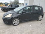 2009 Honda Fit Sport Black vin: JHMGE88459S065402