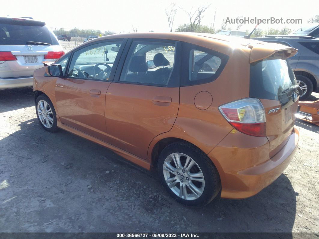 2009 Honda Fit Sport Orange vin: JHMGE88459S067893