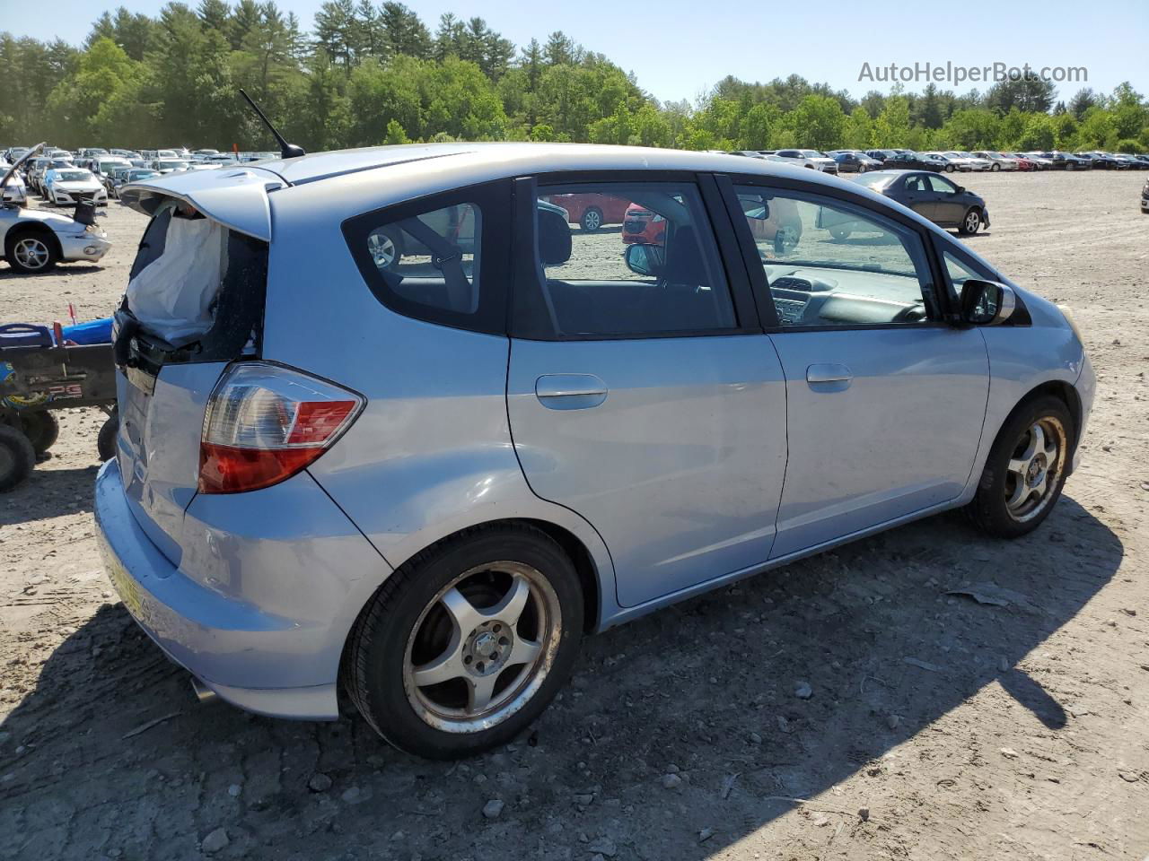 2009 Honda Fit Sport Синий vin: JHMGE88469C000911