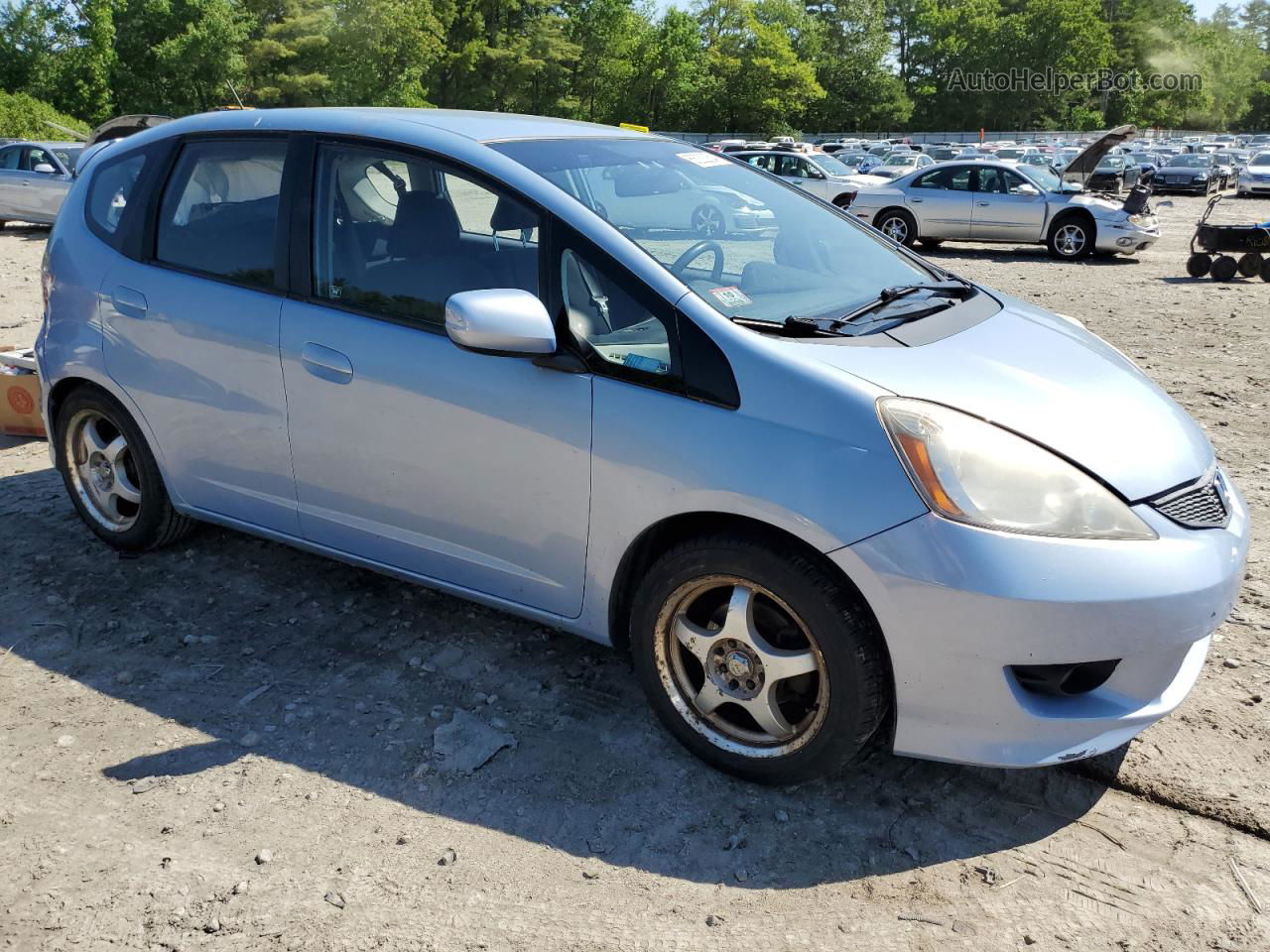 2009 Honda Fit Sport Синий vin: JHMGE88469C000911