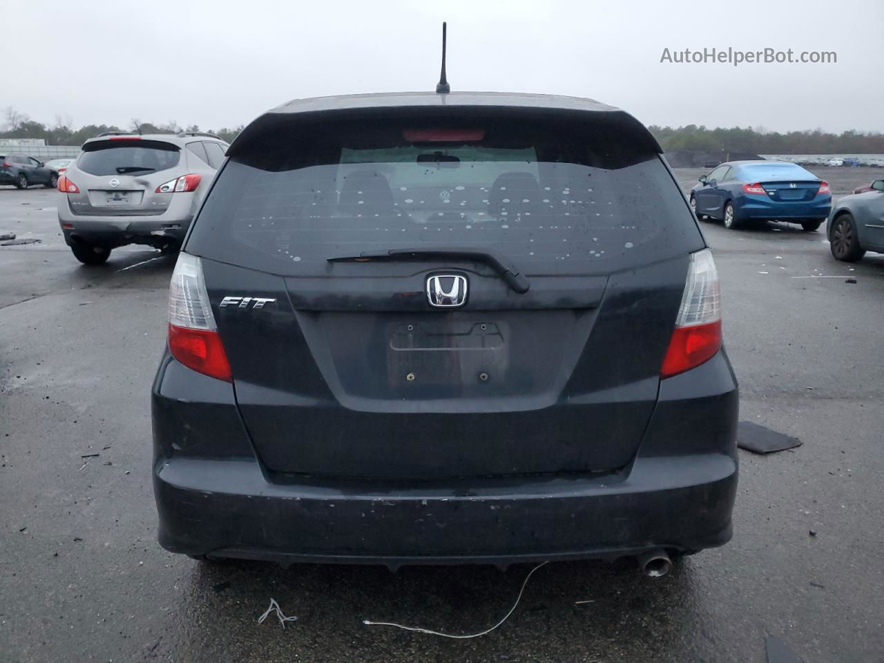 2009 Honda Fit Sport Black vin: JHMGE88469C001055