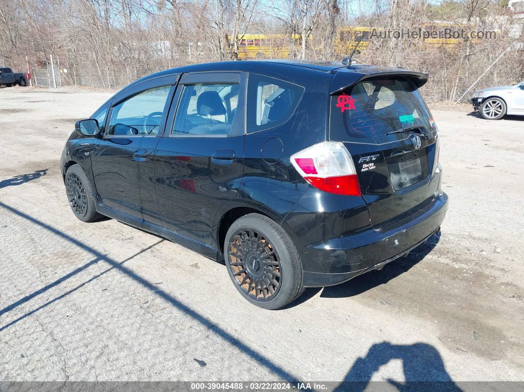 2009 Honda Fit Sport Черный vin: JHMGE88469C004019