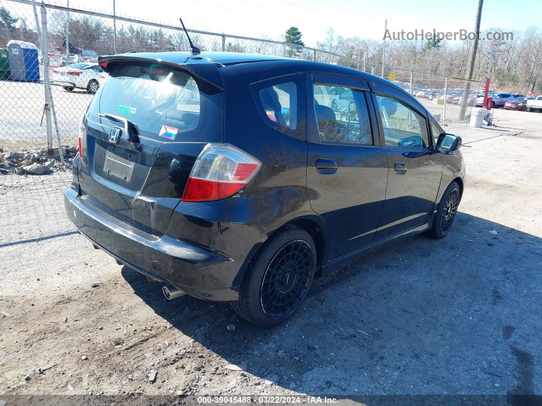 2009 Honda Fit Sport Черный vin: JHMGE88469C004019