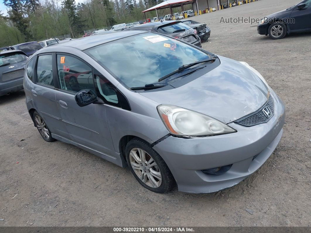 2009 Honda Fit Sport Silver vin: JHMGE88469S001434