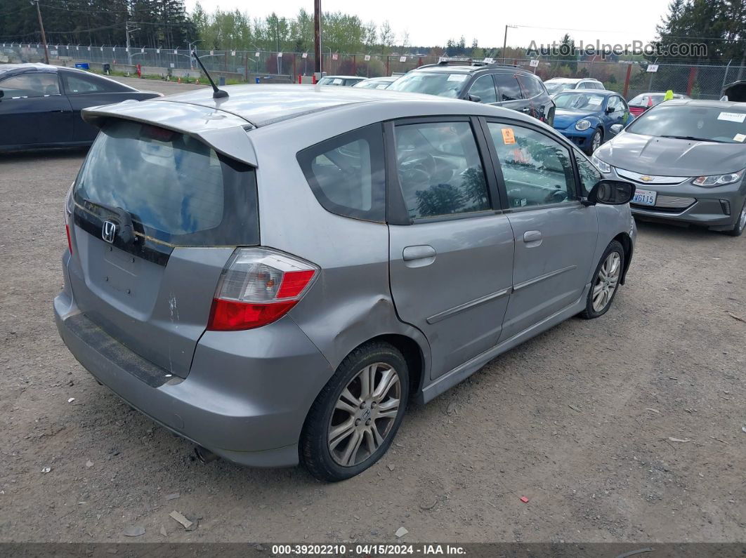 2009 Honda Fit Sport Silver vin: JHMGE88469S001434