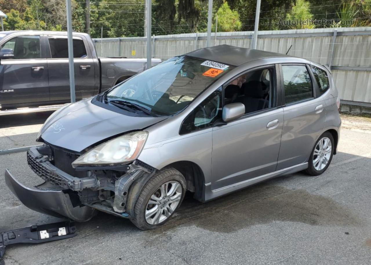 2009 Honda Fit Sport Silver vin: JHMGE88469S013762