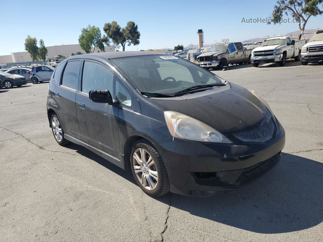 2009 Honda Fit Sport Black vin: JHMGE88469S015432