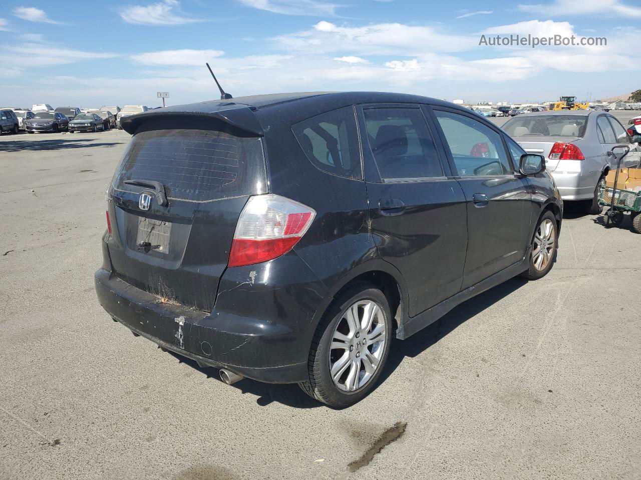 2009 Honda Fit Sport Black vin: JHMGE88469S015432