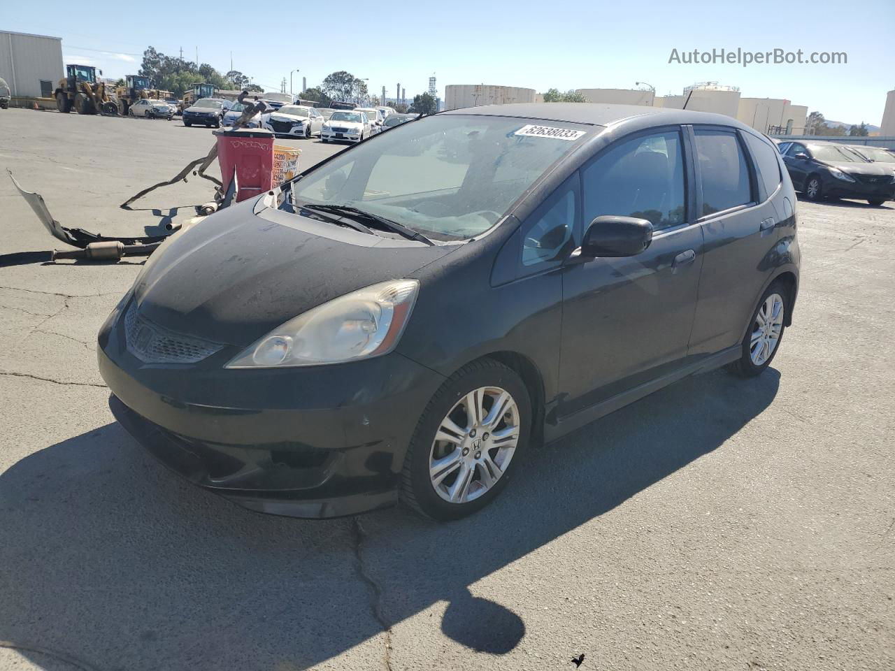 2009 Honda Fit Sport Black vin: JHMGE88469S015432