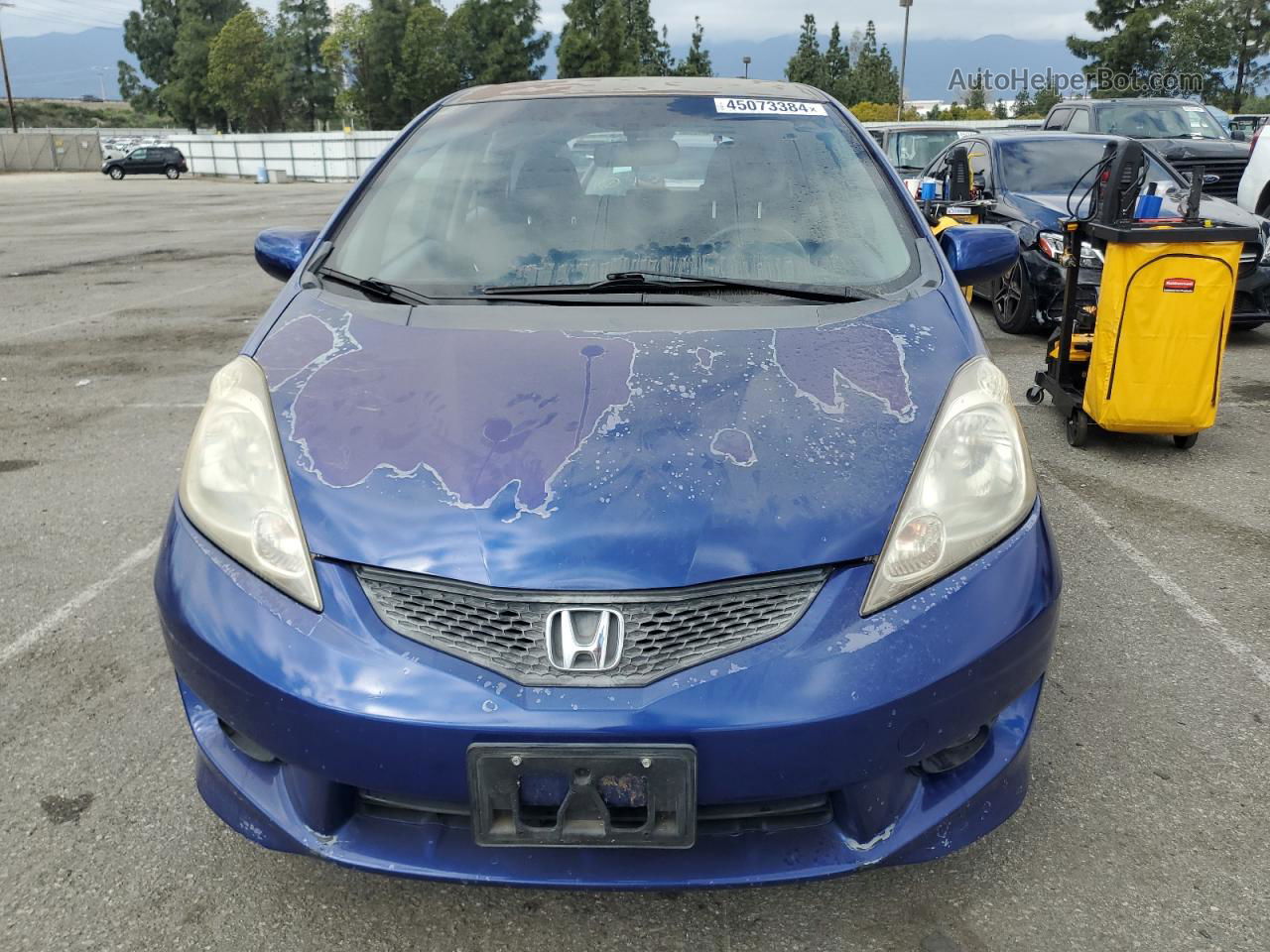 2009 Honda Fit Sport Blue vin: JHMGE88469S016614