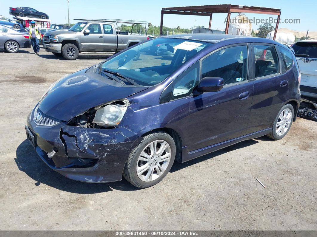 2009 Honda Fit Sport Purple vin: JHMGE88469S019139