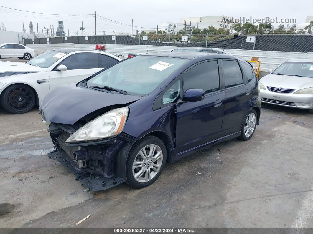 2009 Honda Fit Sport Purple vin: JHMGE88469S020775