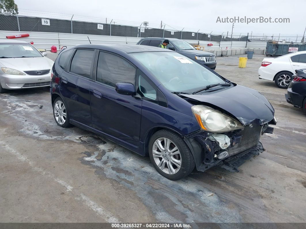 2009 Honda Fit Sport Purple vin: JHMGE88469S020775