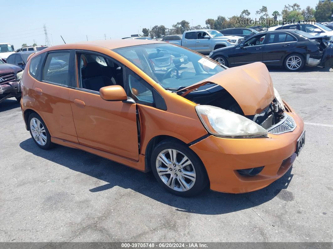 2009 Honda Fit Sport Orange vin: JHMGE88469S020985