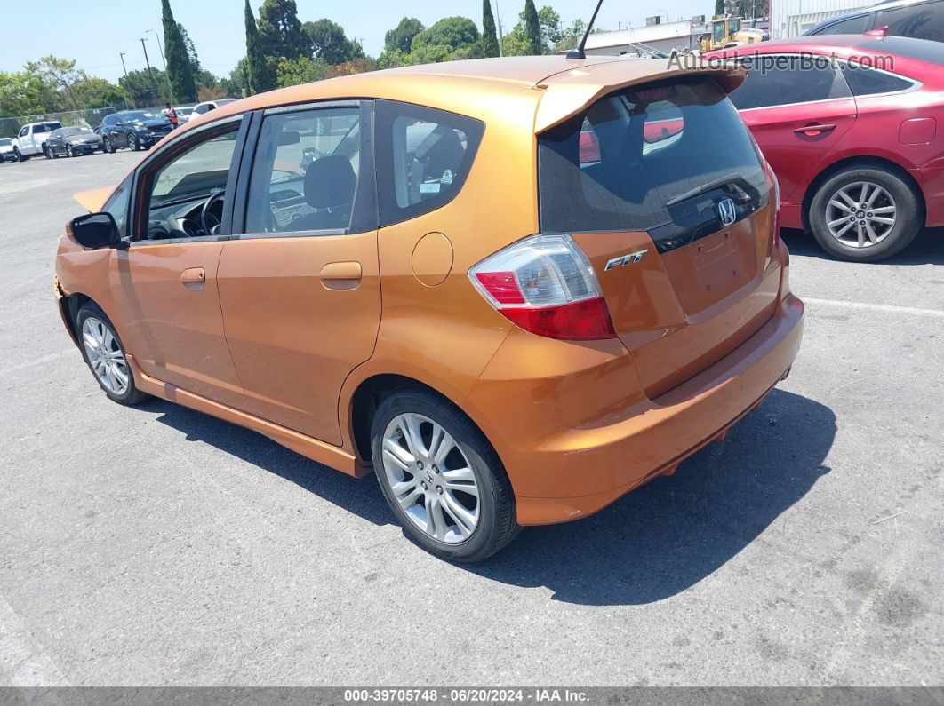 2009 Honda Fit Sport Orange vin: JHMGE88469S020985