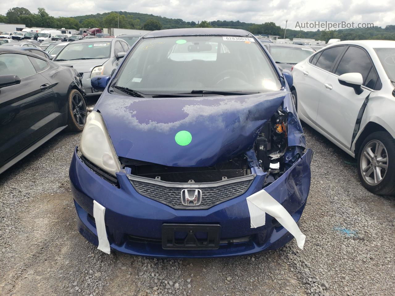 2009 Honda Fit Sport Blue vin: JHMGE88469S023885