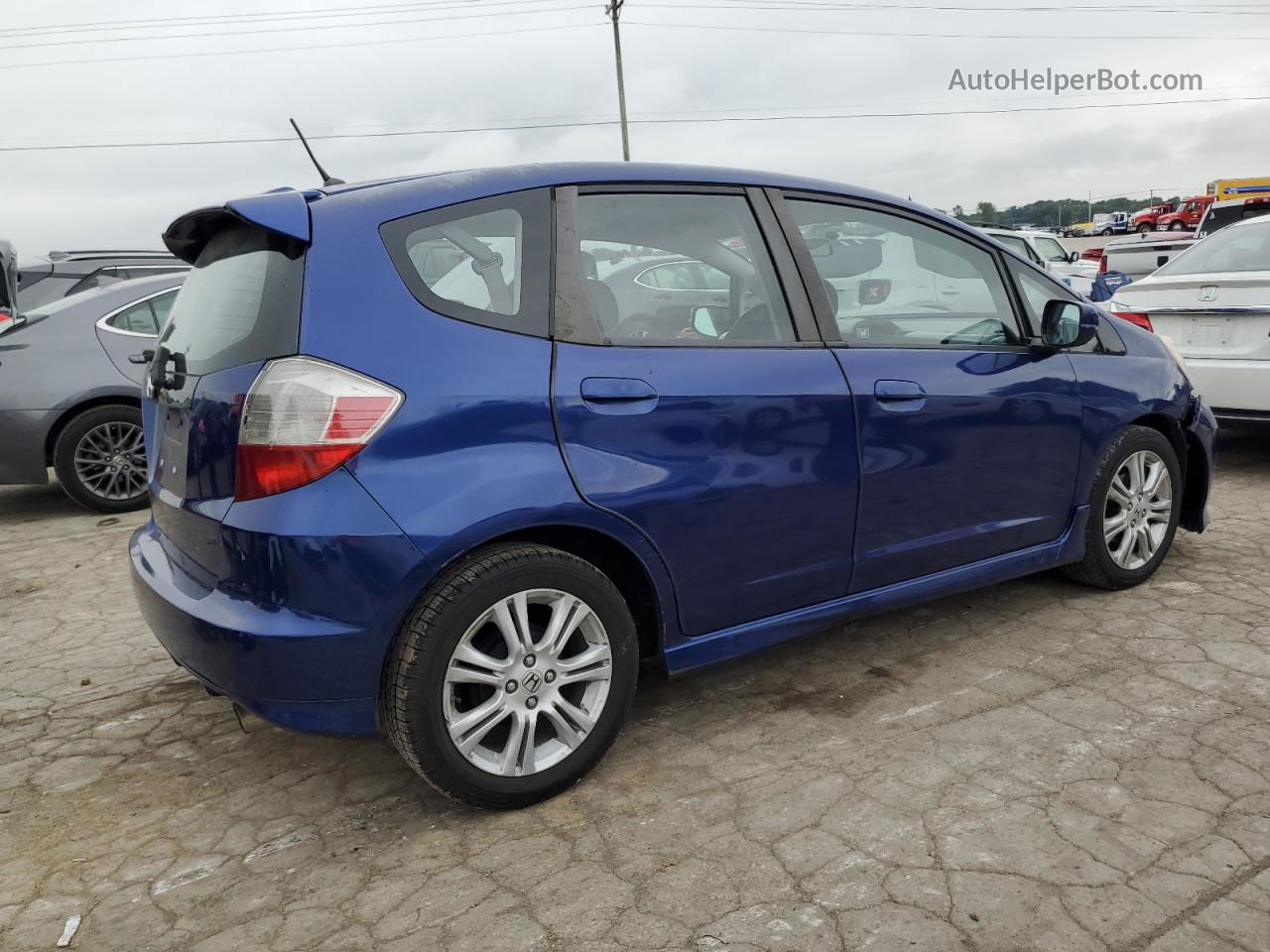 2009 Honda Fit Sport Blue vin: JHMGE88469S023885