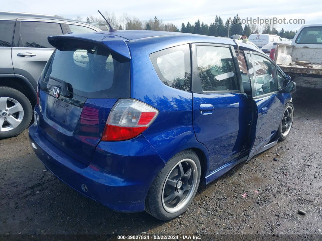 2009 Honda Fit Sport Blue vin: JHMGE88469S044669