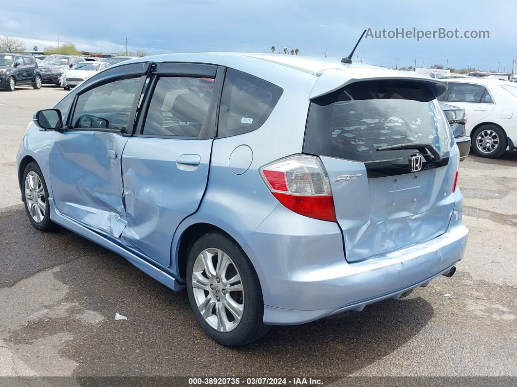 2009 Honda Fit Sport Light Blue vin: JHMGE88469S060046