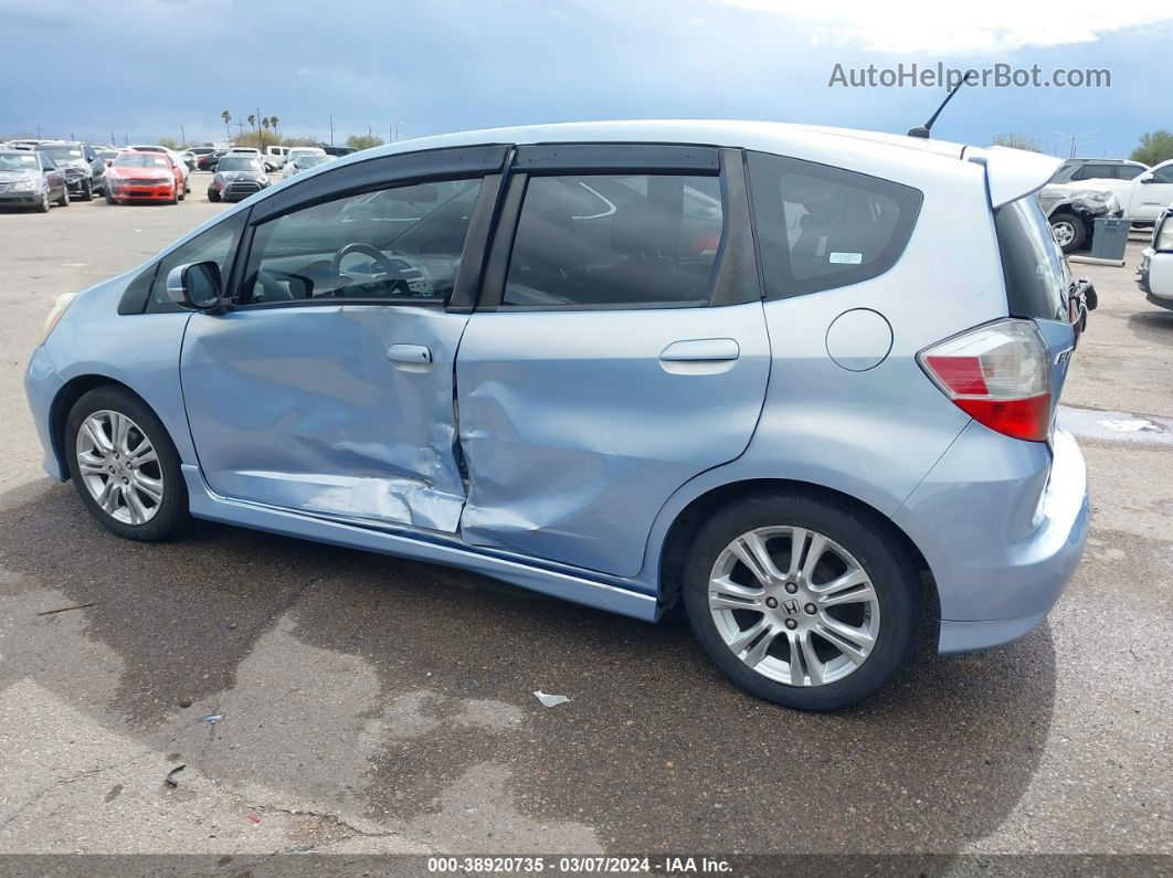 2009 Honda Fit Sport Light Blue vin: JHMGE88469S060046