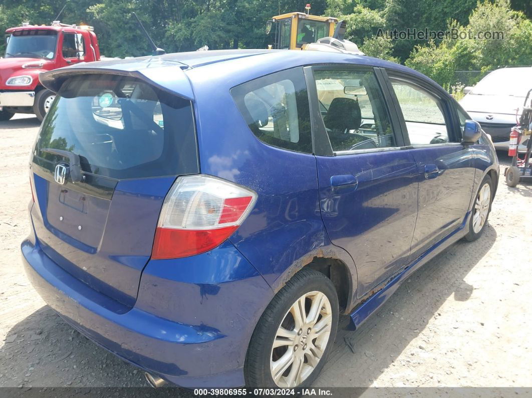 2009 Honda Fit Sport Blue vin: JHMGE88469S062184