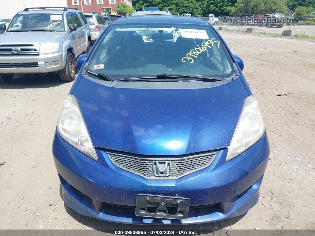 2009 Honda Fit Sport Синий vin: JHMGE88469S062184