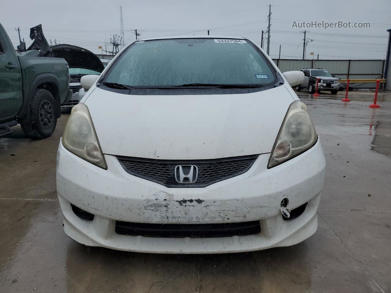 2009 Honda Fit Sport White vin: JHMGE88469S068227