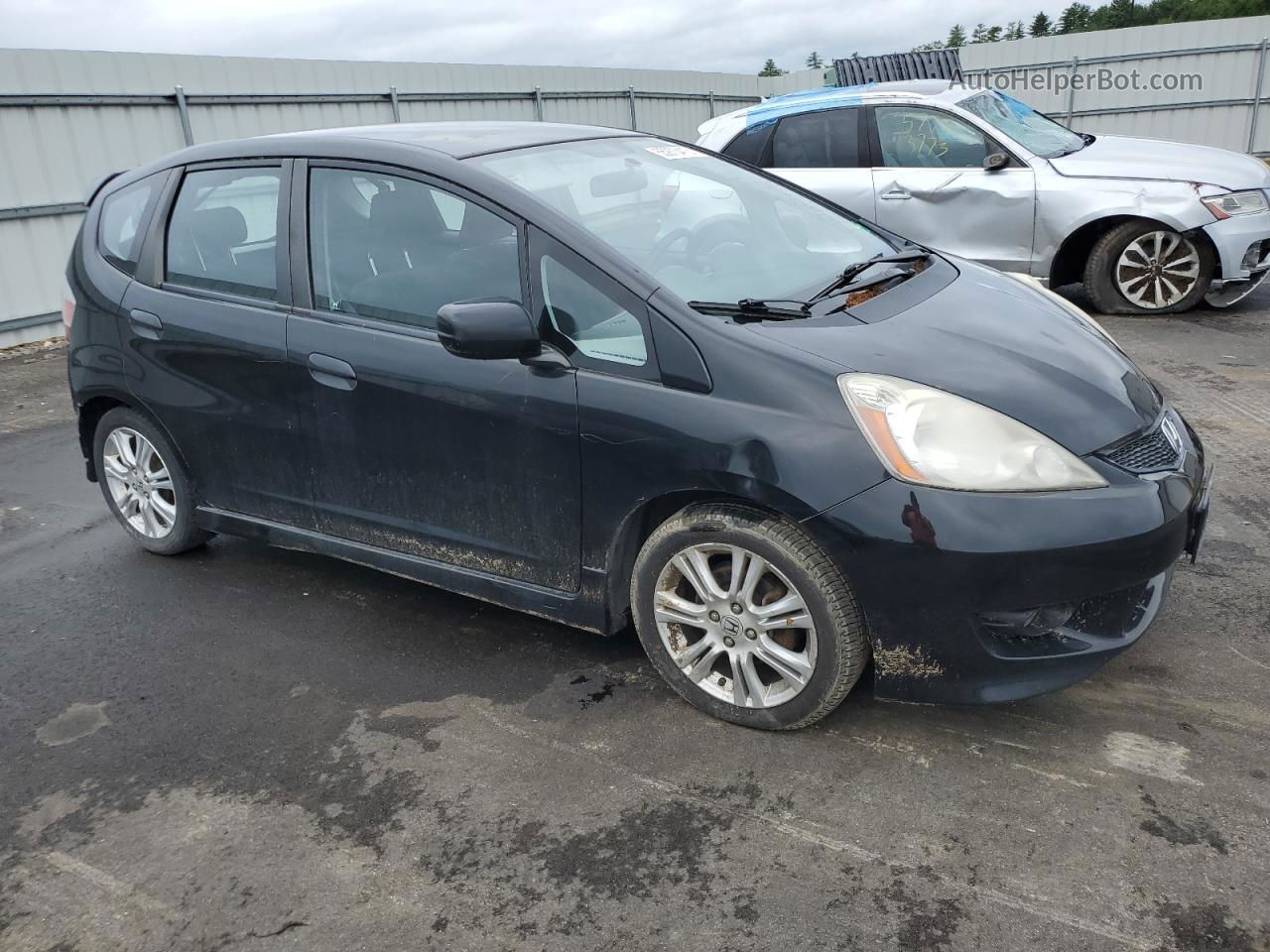 2009 Honda Fit Sport Black vin: JHMGE88479S003807